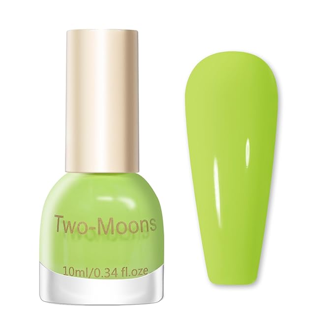 COSMOO Neon Green Quick Dry Nail Polish, 0.41 Fl Oz (Pack of 1), Red