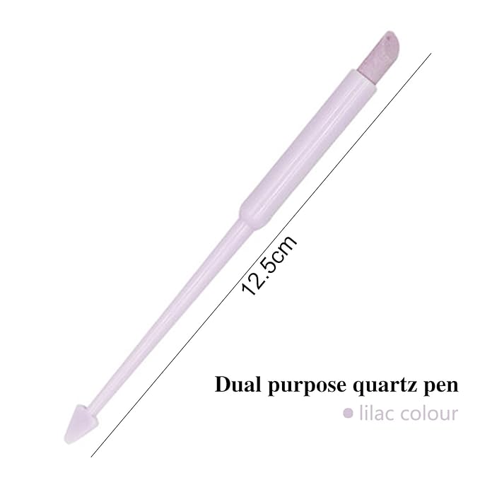 SILPECWEE 4 Pieces Pumice Stone Nail File Professional Precision Filing Cuticle Remover Cuticle Remover Nail Pusher Quartz Stone Nail Pen Manicure Stick Nail Art Tools for Salon Nails Care Supplies