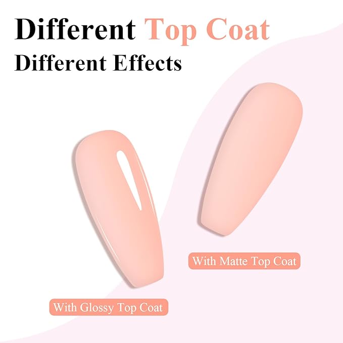 Imtiti Nude Gel Nail Polish, Nude Gel Polish High Gloss Soak Off UV LED Neutral Spring Summer Art Manicure Salon DIY Design 10ML