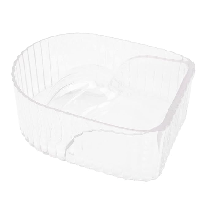 Nail Soaking Bowl, Manicure Bowl, Hand Soaking Bowl, Soak Bowl Dip Powder Nail Polish Remover, Acrylic Soften Dead Skin Clean Nail Manicure Wash Soaker Tray for Beauty Salon (Transparent)