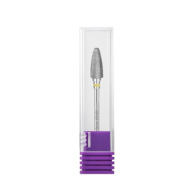 Nail Drill Bits 3/32" Carbide Professional Safety Tungsten Nail File Cone Drill Bit for Acrylic Nail Gel Cuticle cleaner Manicure Pedicure Nail Polishing, Beginner Salon, Extra Fine