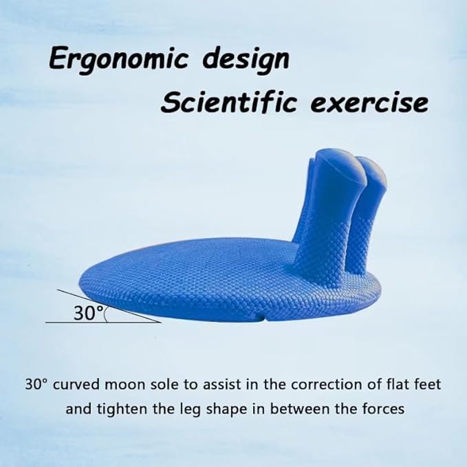 Toe Separators for Overlapping Toes Women,Blue Calf Trainer Toe Separators for Women,Multifunctional Bunion Corrector Thin Leg Exerciser,Suitable for Having Plantar Fasciitis,Bunions,Other Foot Pain