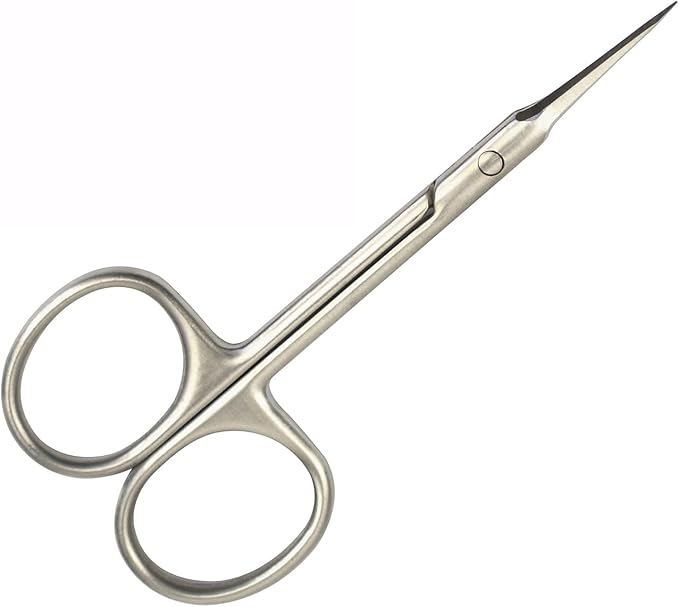 Cuticle Scissors Extra Fine Multi-purpose Beauty Scissors for Eyebrow, Eyelash, Manicure, Pedicure and Dry Skin (Straight Tip)