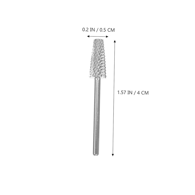 minkissy Tungsten Carbide Nail Polishing Grinding Head Manicure Accessory for Natural Artificial Nails for Gel Removal Safe and Replacement Tool
