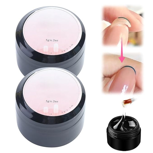 Nail Repair Protection Gel, 2025 Upgraded Nail Repair Gel for Damaged Nails, Instant Cracked Nail Repair Kit for Split Natural Nails, Easy Quick Fix Strengthening Treatment Cuticle Care (2 Pcs)