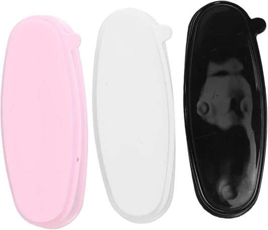 MERRYHAPY 3Pcs Nail Dip Powder Recycling Tray with French Tip Mold Compact Sanitary Durable Nail Art Organizer for Glitter Rhinestones and Excess Powder Storage