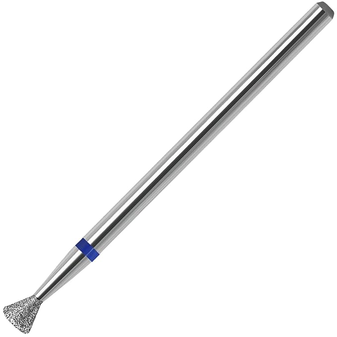 Cuticle Clean Nail Drill Bit, 3/32" Russian Diamond Nail File bits, Safety Carbide Under Nail Cleaner for Cuticle Dead Skin Nail Prepare, Overflow Gel Polishing (Medium)
