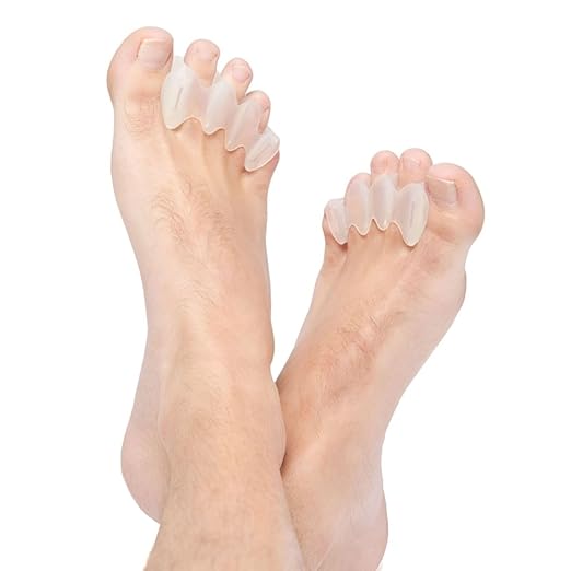 Correct Toes – Bunion Corrector, Toe Separator & Toe Spacers for Men and Women, Unisex, Plum, Small