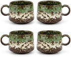 Japanese Tea Cups Set of 4pcs, 7oz Elegant Ceramic Matcha Cups by Unknown