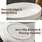 8" Ceramic Pasta Bowls Set of 4, - Image 4