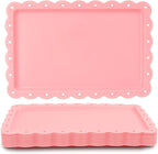 Food Tray, 12 Pack Serving Tray Serving Platter Fruit Dessert Plates, Plastic by Unknown