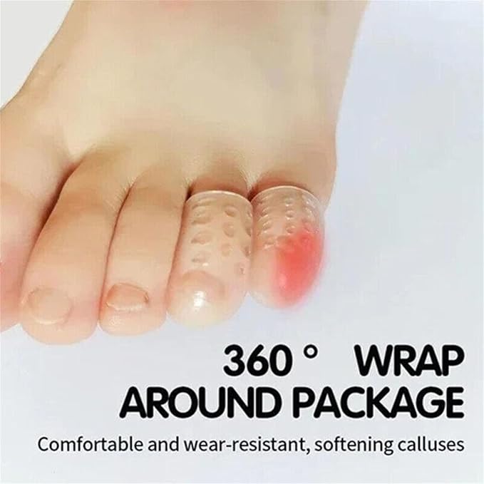 Silicone Anti Friction Toe Protectors Women, 30 Pcs Gel Toe Separators Breathable Little Toe Covers for Men and Women, Toe Sleeves for Ingrown Toenails, Corns, Calluses, Blisters and Pain Relief