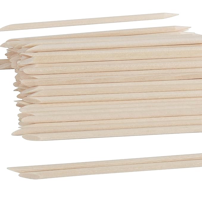 FUNSUEI 2000 PCS 4.5 Inches Orange Sticks for Nails, Double Sided Orange Wood Nail Sticks, Orange Wood Cuticle Sticks for Cuticle Pusher Remover Manicure Pedicure