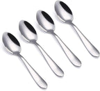 VANRA 4-Piece Children Spoons Stainless Steel Kids Dinner Spoons Child Silver by VANRA