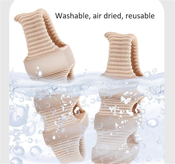 Toe Separators Toe Spacers, Bunion Corrector Hammer Toe Straighteners, Gel Toe Spreaders Toe Cushion Sleeves, for Toe Alignment, Crooked Overlapping Toes, Hallux Valgus Plantar Fasciitis (5 Holes)