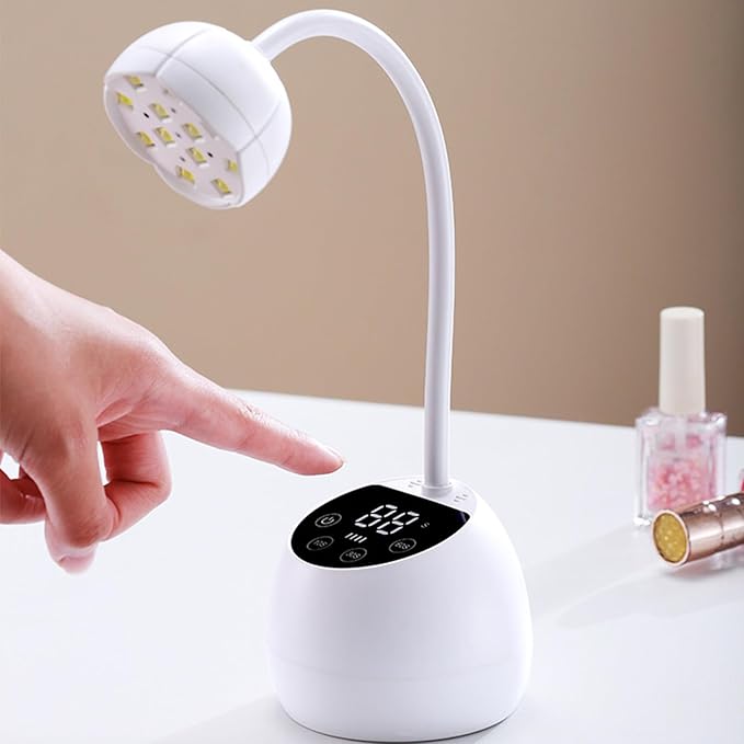 36W Mini UV Light for Nails with Smart Sensor Charging Cordless Rechargeable 360° Adjustable Nail Dryer for Salon & Home Use Portable Nail Polish Flash Curing Tool