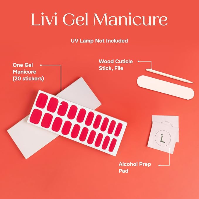 Single Manicure Set - Wrapped Sticker Fingernail Set for a DIY, At-Home Gel Polish Manicure, Salon-Worthy and Easy to Apply - Set of 20 Nails - Lamp Not Included (Not Everyone Can Be Me)