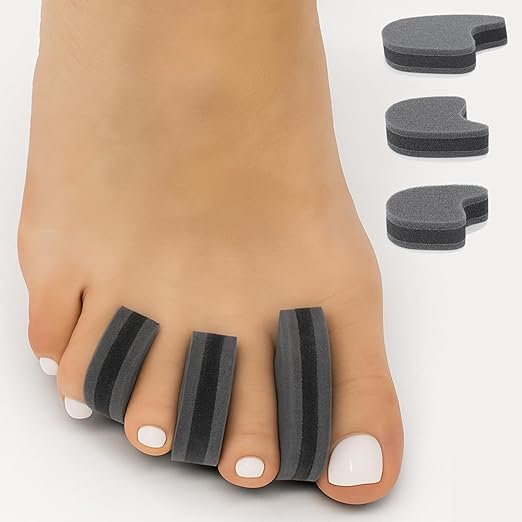 VIVEsole Foam Toe Separators for Women & Men (20 Pack) - Spacers for Bunions, Corns, Blisters, Overlapping Toes & Hammer Toe Pain Relief - Cushion Pads Prevent Friction & Reduce Pressure