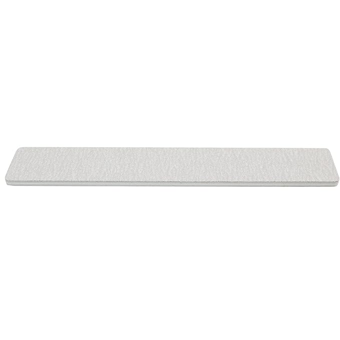 ForPro Professional Collection Rectangular Foam Boards, Zebra, 100/180 Grit, Double-Sided Manicure and Pedicure Nail Files, 7” L x 1.1” W, 12-Count