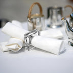 Set of 6 Heavy Crystal Glass Napkin Rings, Bridal Shower, Engagement Party & - Image 4