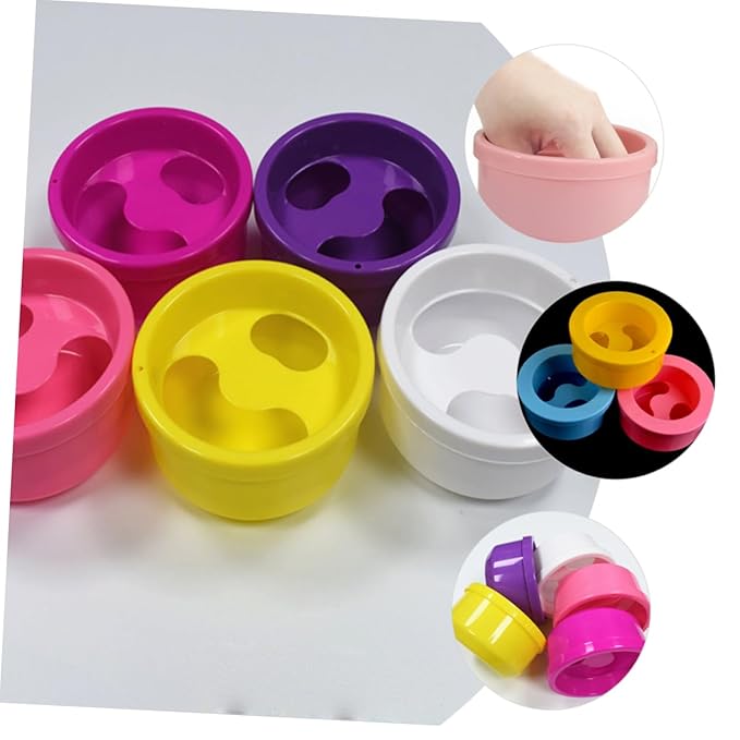 Nail Art Soak Bowl Set of 3 Sturdy Plastic Manicure Soaking Bowls for Gel Remover