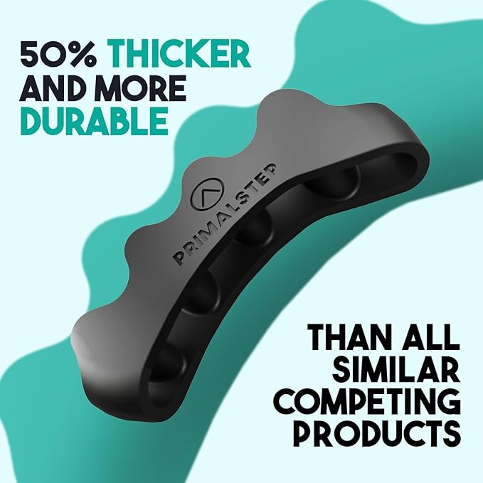 VYCE PrimalStep Toe Separators, Spreaders, Spacers, Straightener to Correct Toes for Men and Women, Bunion Corrector, Plantar Fasciitis and Athletic Mobility, Large