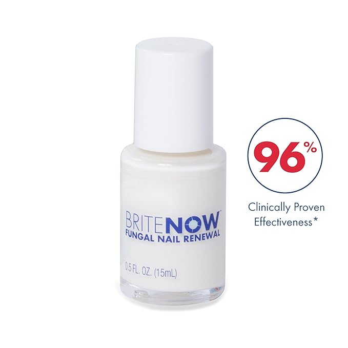 Brite Now Nail Treatment, Restores The Appearance Of Damaged & Discolored Nails, Peel-Away Technology, Brightening & Smoothing Nail Repair, 0.5 Ounce