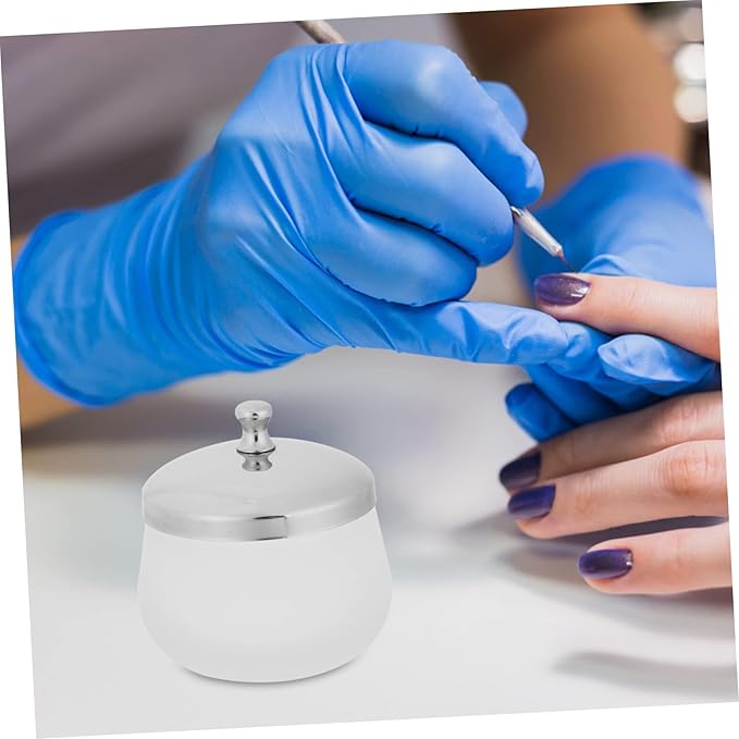 2pcs Glass Crystal Nail Soaking Bowl for Dip Powder Acrylic Liquid Nail Art