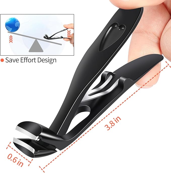 Nail Clippers for Men Toenail Clippers and Fingernail Clipper Toe Nail Clippers for Women Nail Clipper with Long Handle Wide Jaw
