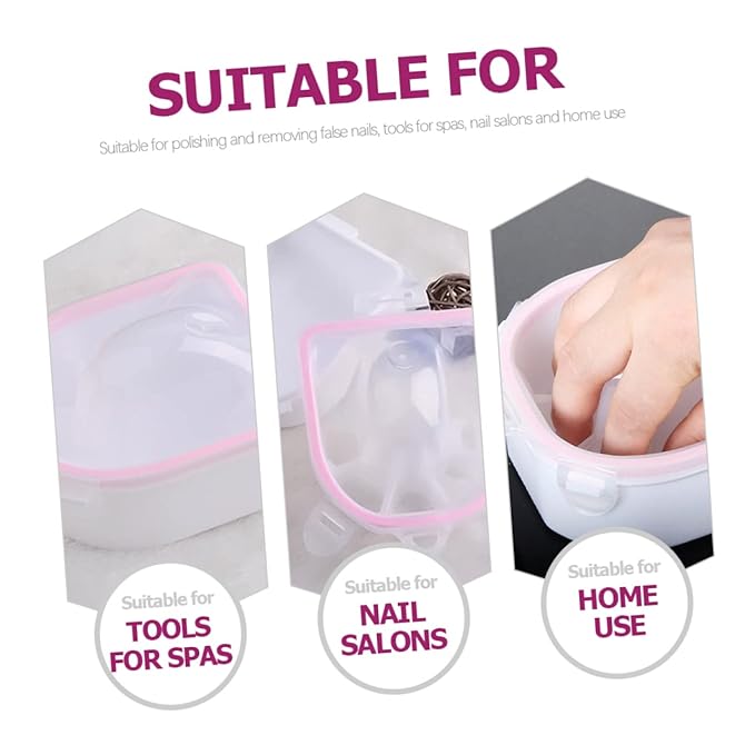 2pcs Nail Soaking Bowl for Nail Polish Gel Dual Soaking Bowl for Manicure Art Supplies Safe Acrylic Material