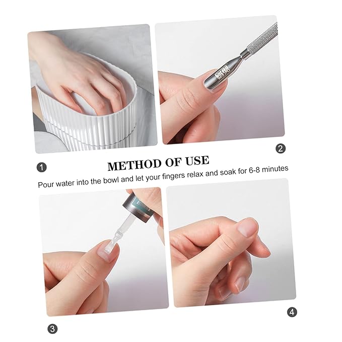 Nail Soaking Bowl Manicure Supplies Spa Nail Art Remover Hand Bowl for Home Salon