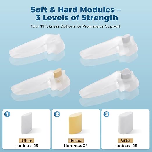 Adjustable Bunion Corrector Kit & Toe Separator for Women and Men, Big Toe Straightener, Pain Relief for Bunions, Hammer, Overlapping Toes, with Modules - Bunion Corrector and Spacers
