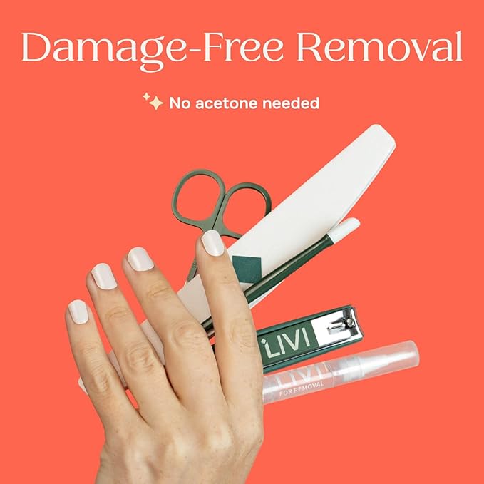 Livi Gel Manicure System with UV Light – Full Mani Kit with 40 Nail Stickers, UV Light & Mani Tools for Salon-Quality Nails at Home, Easy-to-Use DIY Starter Gel Polish Set (Not Everyone Can Be Me, XO)