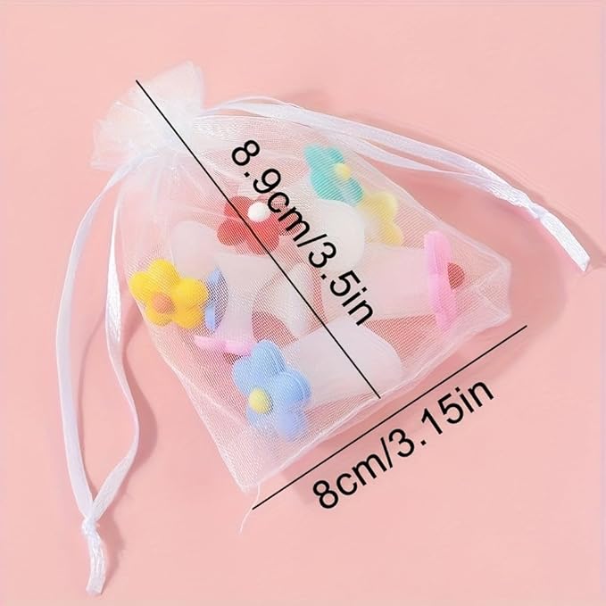 16pcs Silicone Toe Separators Flower Toe Separator Toe Nail Separators Toes Dividers Pedicures Nail Art Tools Pedicure Spacers(8pcs Small Flowers + 8pcs Heart-Shaped Jelly)