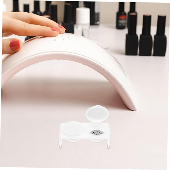 Double Nail Supply Cup Nail Brush Cleaning Bowl Soaking Bowl Dappen Dish Lid Monomer Dish
