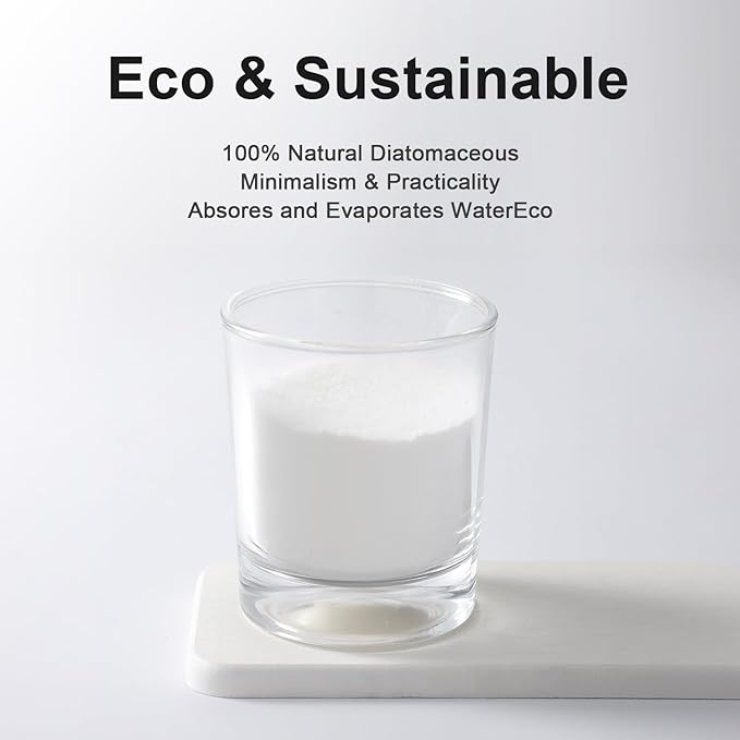 Water Absorbing Stone Tray for Sink | Quick Drying Diatomaceous Earth Coasters | Soap Dish Holder & Toothbrush Holder for Bathroom Counter | Hand Soap & Plant & Toiletries | White 4-Pack