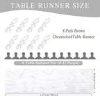 8 Pack White Cheesecloth Table Runner 17x108 inch Boho Gauze Cheese Cloth Table - Image 3
