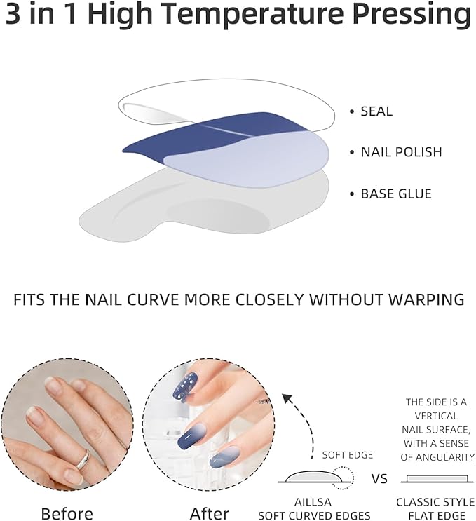 Semi Cured Gel Nail Strips, 28 pcs Gel Nails Stickers for Women Work with Any UV Lamp, Long Lasting UV Gel Nail Strips for Home DIY Nails Art (Starry Ocean)