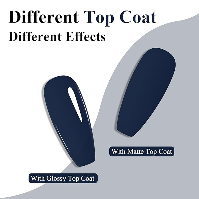 Imtiti Blue Gel Nail Polish, Haze Blue Gel Polish High Gloss Soak Off UV LED Nail Gel Polish Autumn Winter Gel Polish Nail Art Manicure Salon DIY Design Gel Nail Kit 10ML