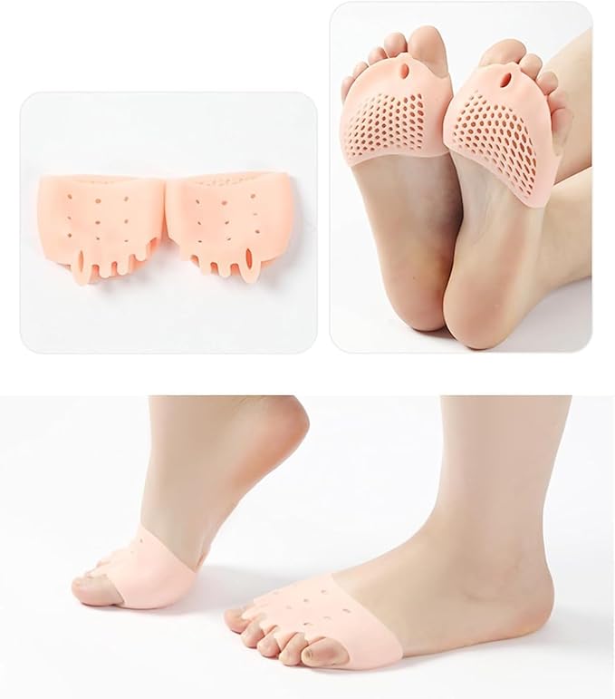 Silicone Toe Separator, Women's Toe Spacer, 2025 New Silicone Toe Spacer, Toe Separator for Overlapping Toes Foot Corrector, Toe Separator for Women and Men(Clear)