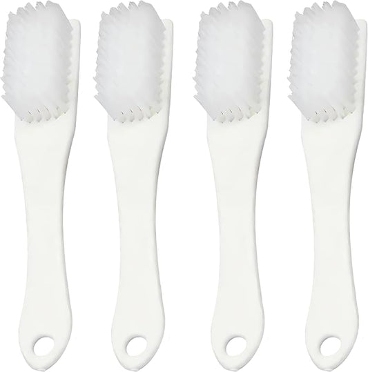 Nail Cleaning Brush,Handle Grip Nail Cleaning Brushes for Toes Fingernail,Nail Stain Removing Brush,Laundry Scrubbing Brush Shoes Cleaning Brush,4 Pieces