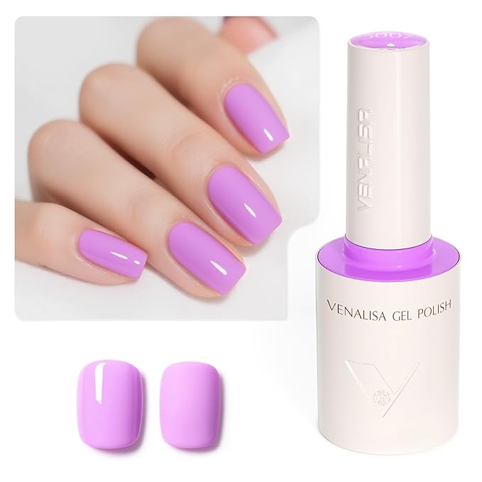VENALISA Purple Gel Nail Polish 1 Pcs 10ML Soak Off UV Gel Salon Manicure DIY at Home Nail Art For Girls Women