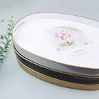 Gold Oval Decorative Tray with Handles, Versatile Serving Tray - Image 5