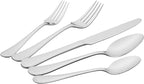Amazon Basics Silverware Set, Stainless Steel Flatware, Dishwasher Safe - Image 3