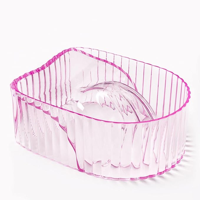 Generic Hand Soaking Bowl Soak Off Finger Bowl, Soak Off Gel Polish Remover Bowl Nail Soak Off Bowl Nail Art Tool, Powder Remover Tools, for Home, Pink
