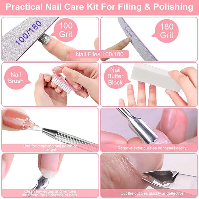 Nail Soaking Bowl with Nail Care Kit, Abnaok Gel Nail Polish Remover Machine Nail Steamer Remover Gel Polish Removal Electric Acrylic Nail Remover Soak off Bowl for Salon Home