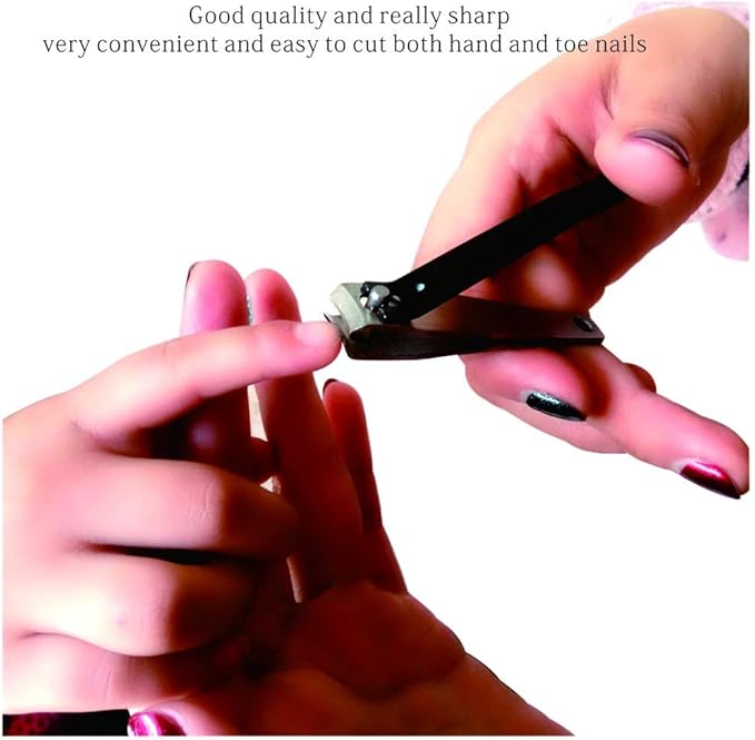 Stainless Steel Nail Clipper Set - 3-in-1 Manicure Kit with Slant Tweezers & Scissors, Sharp Clipper for Hands & Toes, Portable Travel Set for Men, Women, and Kids – Ideal Gift for All Occasions