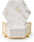 Marble Coasters for Drinks Absorbent by Geichan