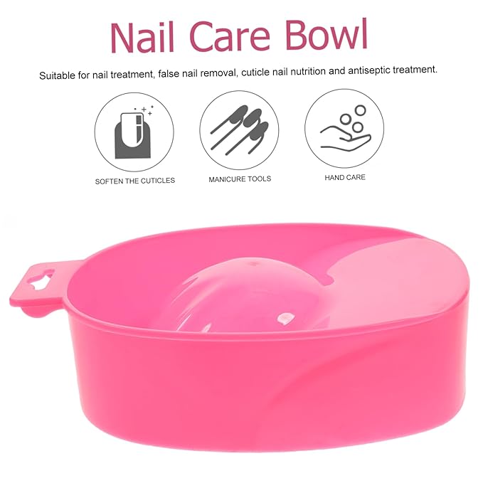 Nail Art Bowl Set 4pcs Practical Nail Care Bowl Soaking Tray for Home Salon