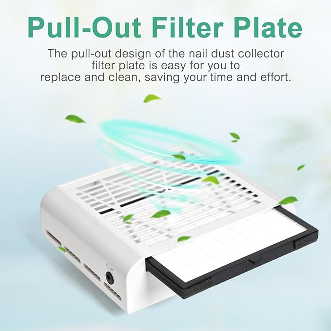 3Pcs Nail Dust Collector Filter Powerful Nail Dust Collector Filters for Nail Dust Collector Vacuum Fan No-Spilling Nail Dust Collector Replacement Filters
